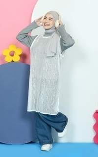 Vest Mybamus Outer Brukat Lace For Dress White-756947
