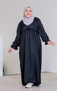 Long Dress Casha Ruffle Dress Black M16814 R13S4 