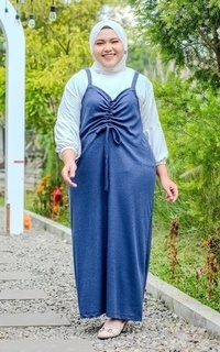 Dellisha Overall Dress Navy M17158 R40S1