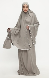 Praying Set Shafwa 030 Fadwah Spesial Hajji Mukena Light Grey