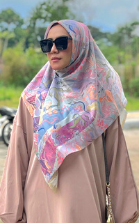 Hijab Motif De Fleurs Scarf