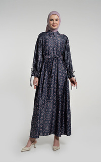 Long Dress Kami July Pleated Sleeve Dress Stone Stone-761480
