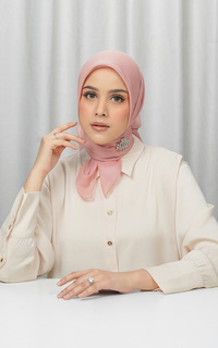 Plain Scarf Everyday Scarf - Coral Almond Multicolor-764426