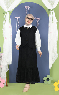 Vest Mybamus Widi Vest Brukat Kondangan Outer Lace Black M19265 R21S5-767840