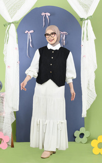Vest Mybamus Widi Vest Brukat Kondangan Outer Lace Black M19265 R21S5-767841