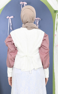 Vest Mybamus Widi Vest Brukat Kondangan Outer Lace Broken White M19266 R22S6-767849