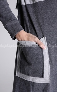 Atasan Aqeela Grey-Dark Grey-78477