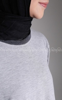 Atasan Aqeela Grey-Dark Grey-78478