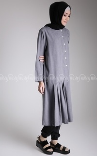 Long Dress Mikayla Midi Dress Grey-78535