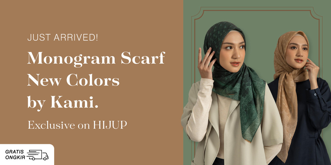 Just Arrived! Monogram Scarf New Colors by Kami. 
