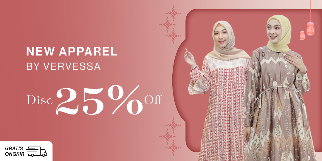 New Apparel by Vervessa Disc 25% off for all items