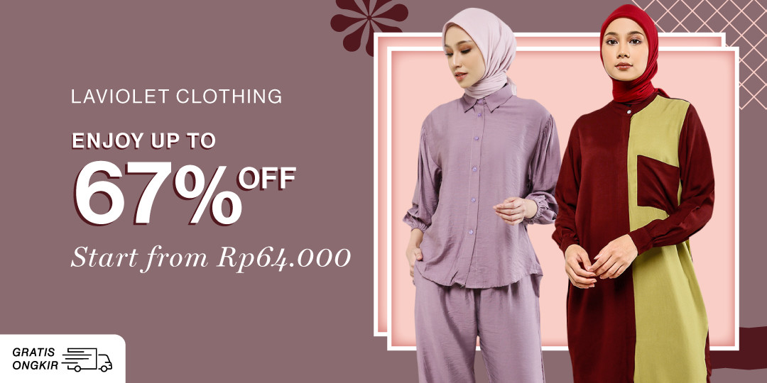 Laviolet Clothing Enjoy Extra Up to 67% Off Start From Rp64.000