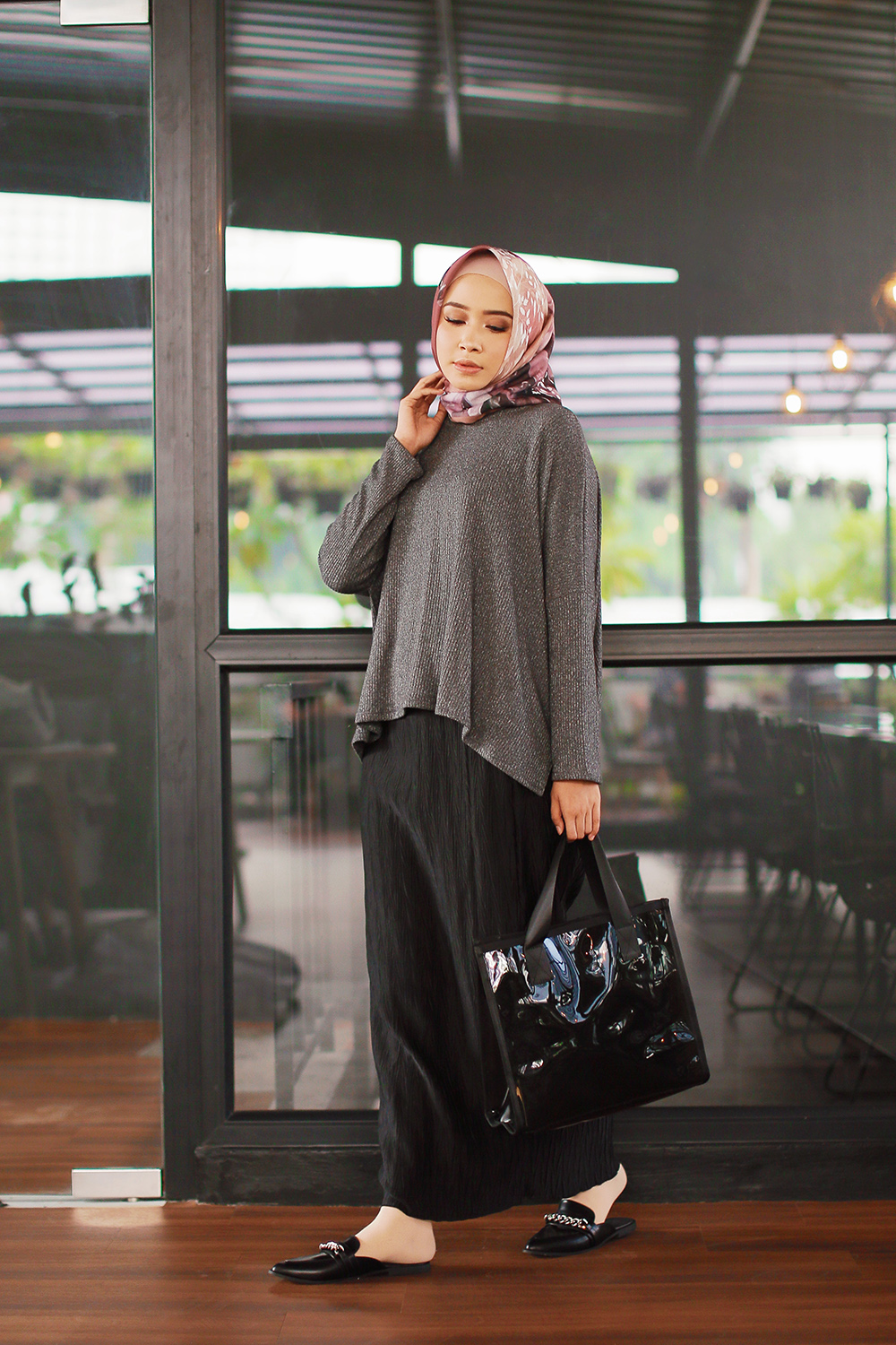 Padu-padan-pleated-skirt-panjang