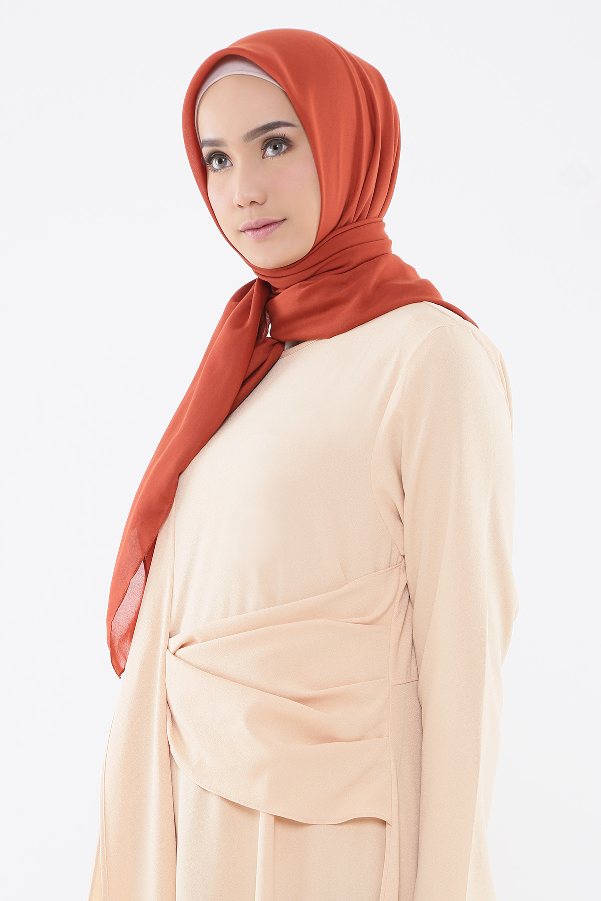 Tutorial Hijab Paris Segi Empat Polos Newstempo
