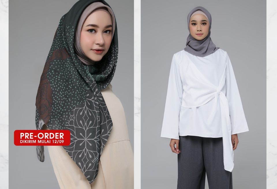 7 Warna Baju Yang Cocok Dengan Hijab Abu Abu