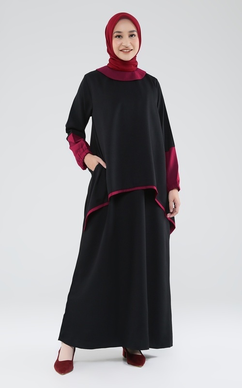 gamis-polos-hitam