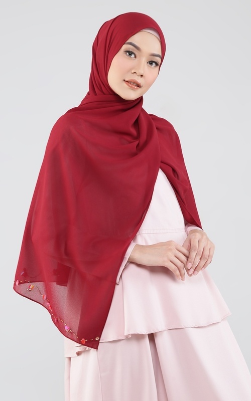 perpaduan baju warna peach