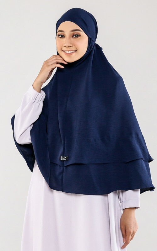 Bergo Panjang Dua Lapis