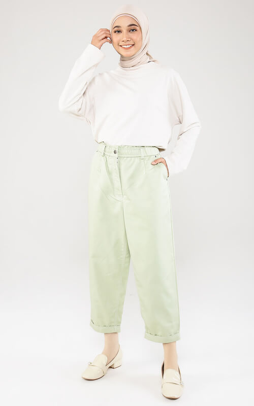 Shirt Simple dan Mint Pants