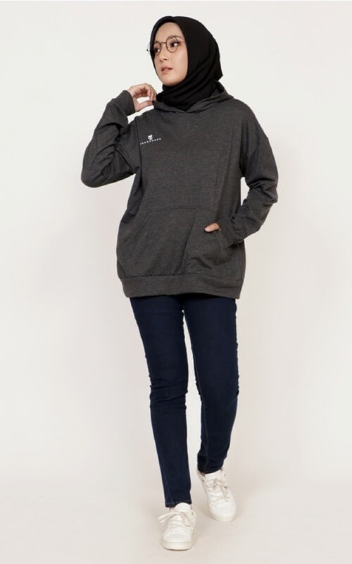 Hoodie Nuansa Dark Grey