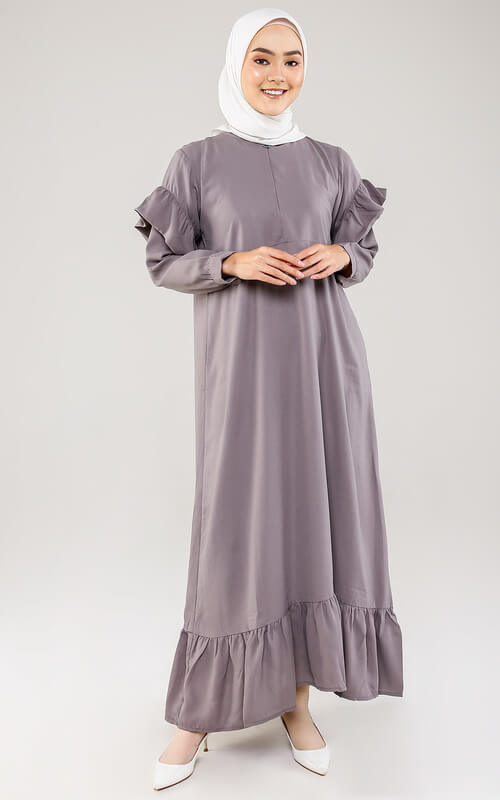 Gamis dengan Lengan Rempel