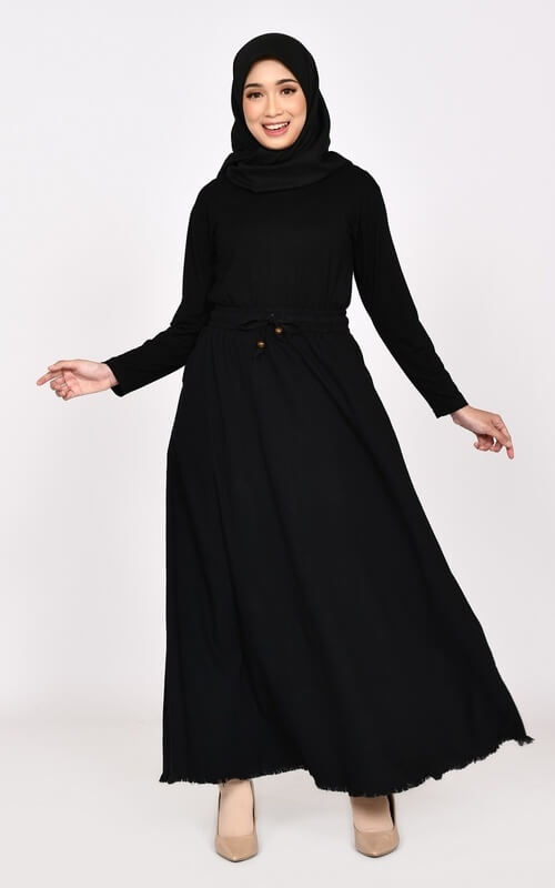 Dress Cantik Full Hitam