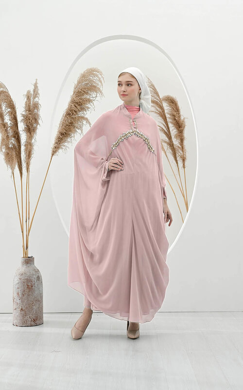 Kaftan Tenun Pink