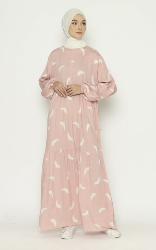 Long Dress Motif Nude