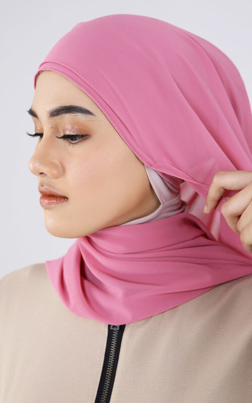 Detail Pashmina Inner Warna Pink