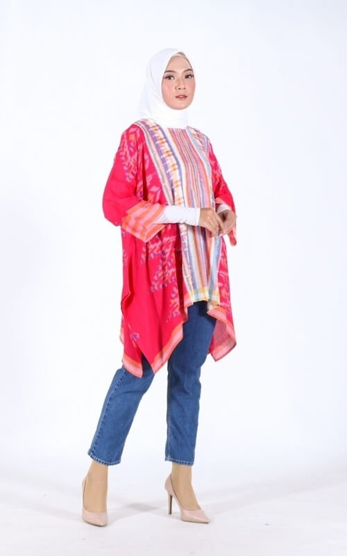 Tunik Tenun Oversize untuk Wanita Elegan