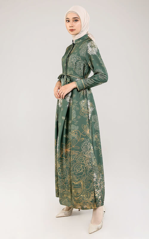 Gamis Batik Bunga-bunga