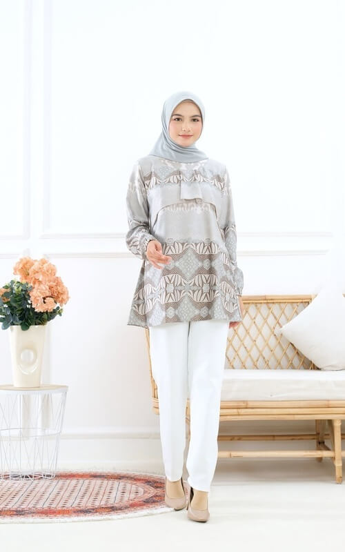 Blouse Batik Modern Warna Kalem