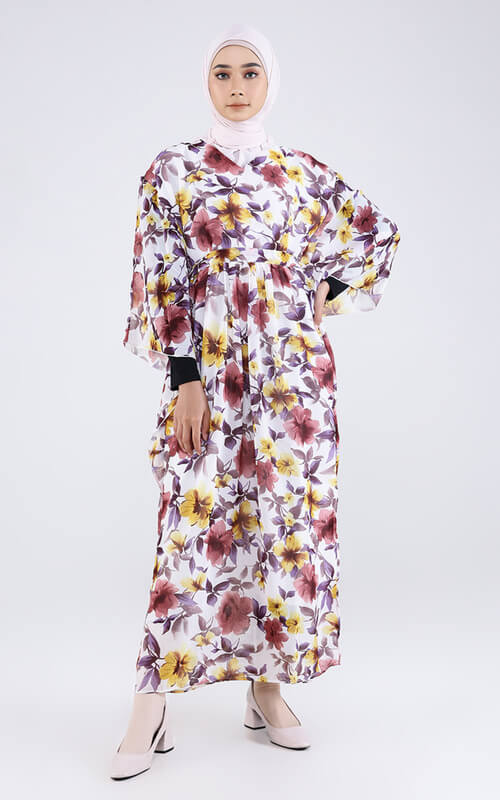 Kaftan Cantik Motif Floral