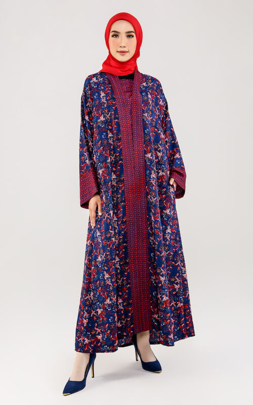 Kaftan Batik Elegan Model Syar'i