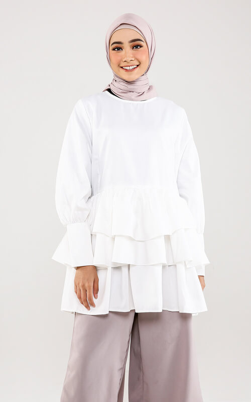 Tunik Ruffle Polos