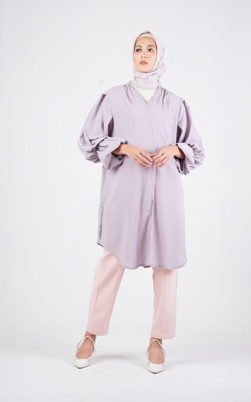 Tunik Polos V Neck