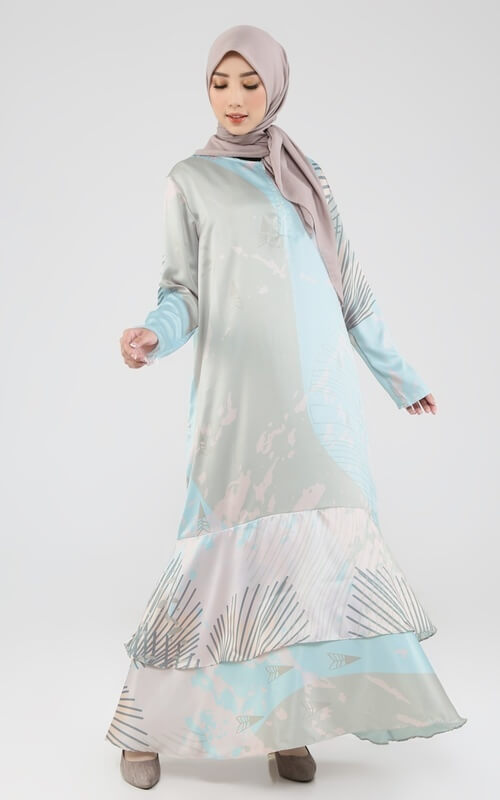 Dress Pastel Model Tumpuk