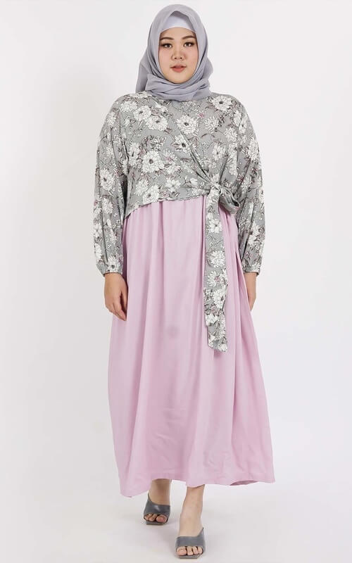 Long Dress dengan Outer Bertali