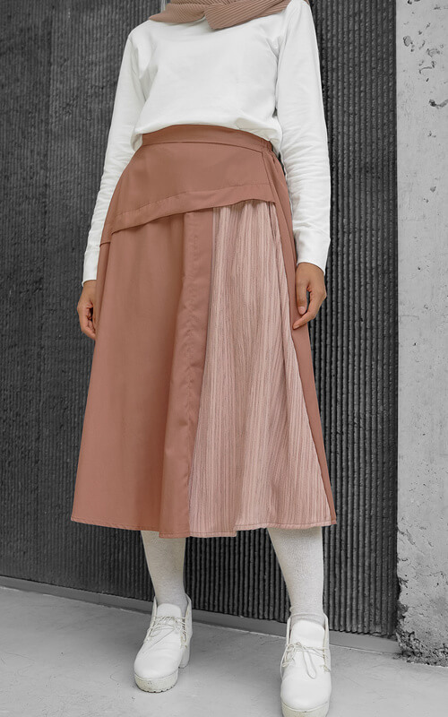 Rok Plisket Two Tone 7/8