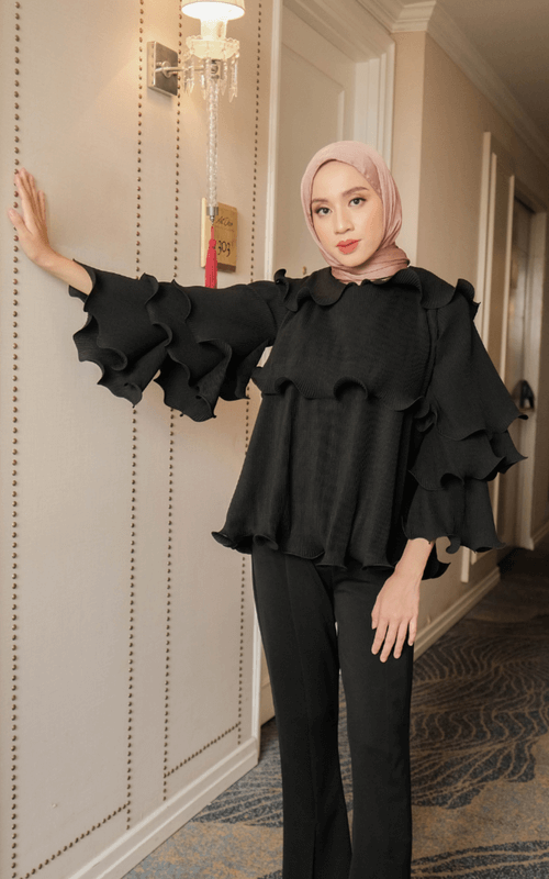 OOTD Hitam Cantik Buat Kondangan