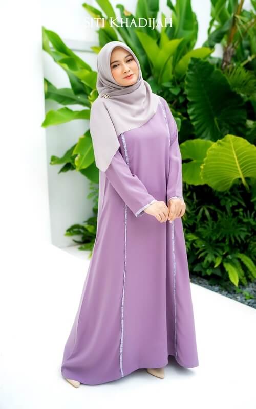 Model Baju Gamis Aksen List