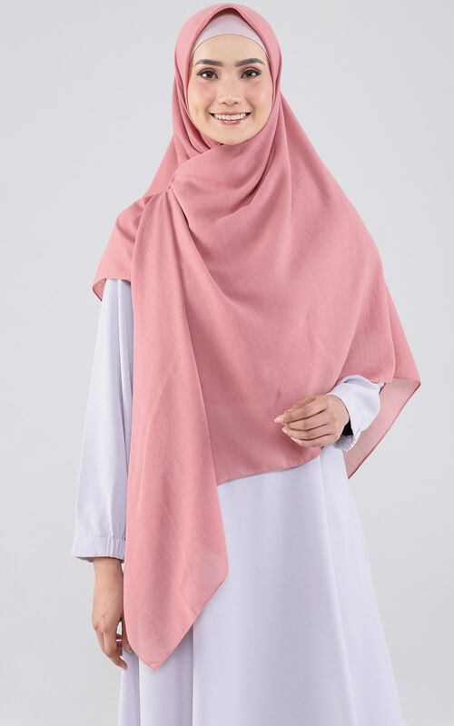 Jilbab Syari Warna Pink Salem