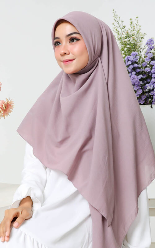 Jilbab Segi Empat Syari Polos