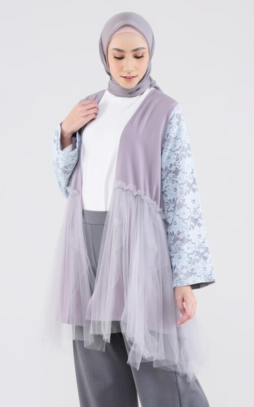 Outer Lengan Floral