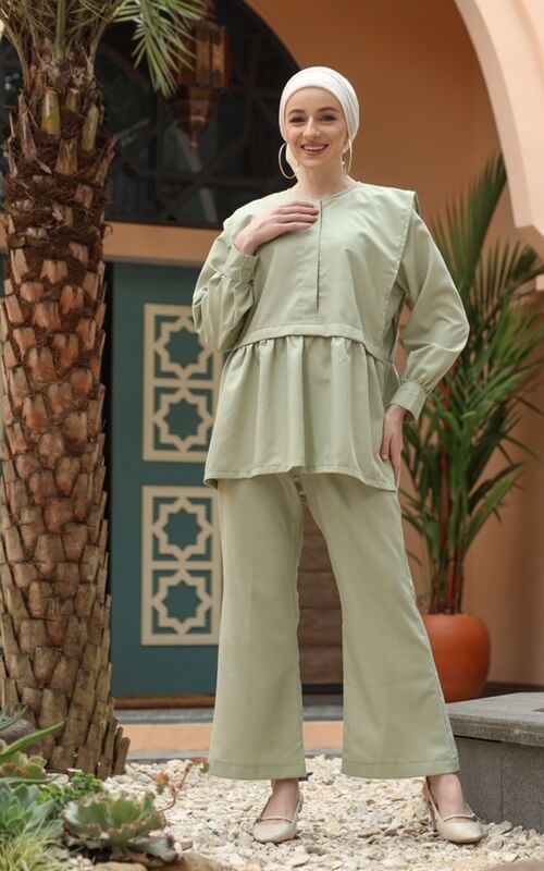 Baju Setelan Sage Green