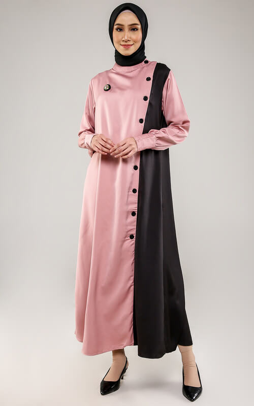 Gamis Dua Warna