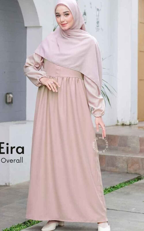 Gamis Simpel Warna Netral