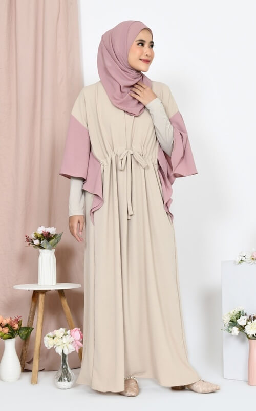 Gamis Dua Warna