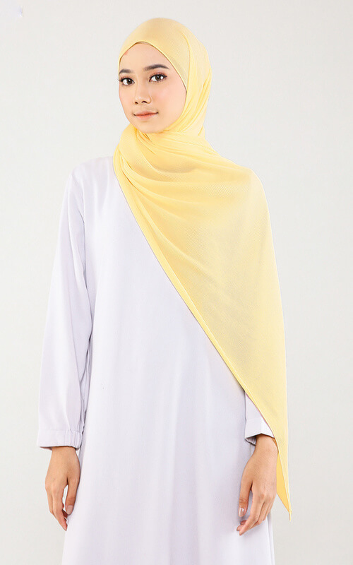 Pashmina Warna Yellow Banana