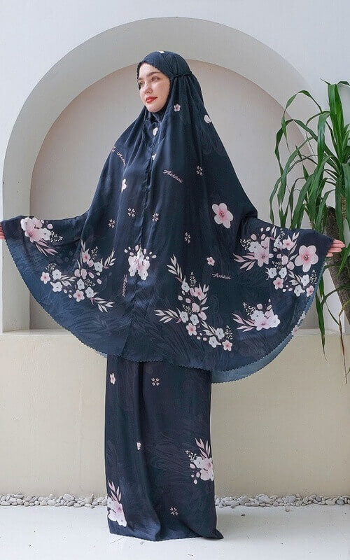 Mukena Motif Bunga Sakura